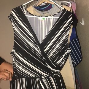 Black and white jumpsuit